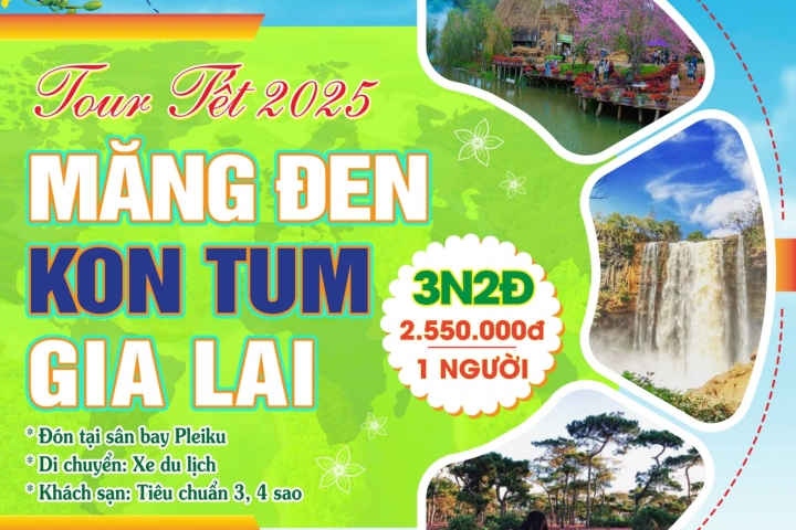 Tour tết đi Măng Đen 2025