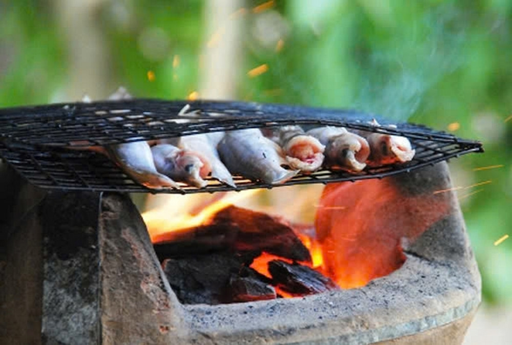 Cá chốt nướng trui Gia Lai