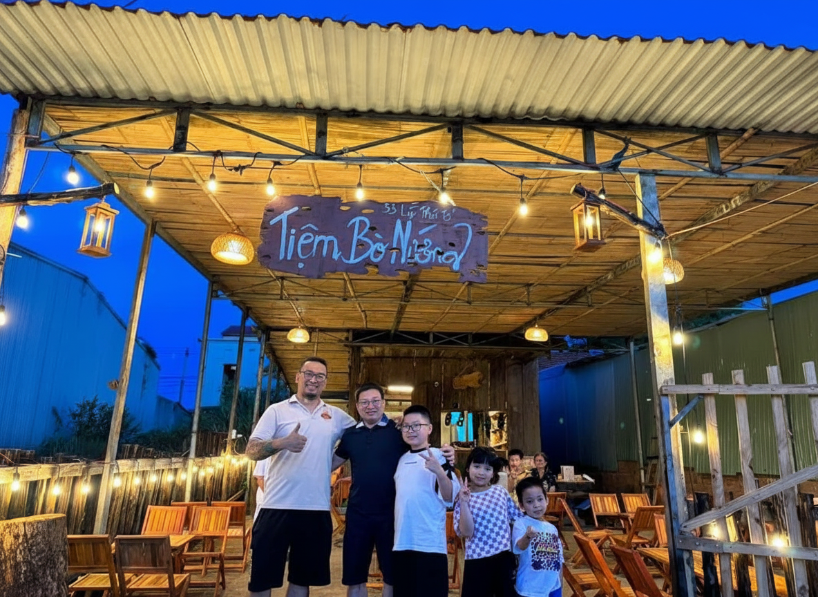 Bò nướng Măng Đen