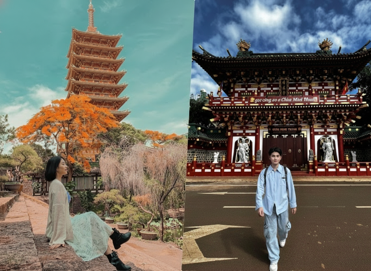 Chùa Minh Thành Pleiku: Tuyệt tác kiến trúc Phật giáo giữa lòng Tây Nguyên.