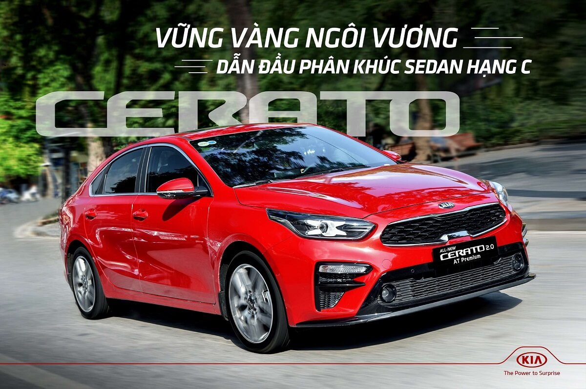 Thuê xe Kia Cerato Pleiku tự lái, có tài, phục vụ du lịch công tác.
