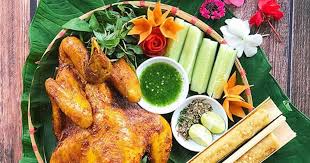 Gà nướng lá tiêu rừng Măng Đen - Hương vị núi rừng trứ danh