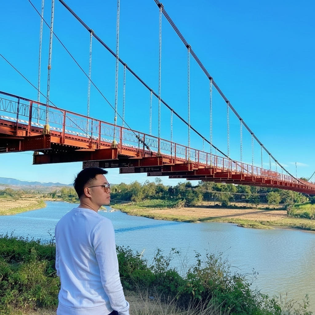 Hoàng hôn Sông Đăk Bla